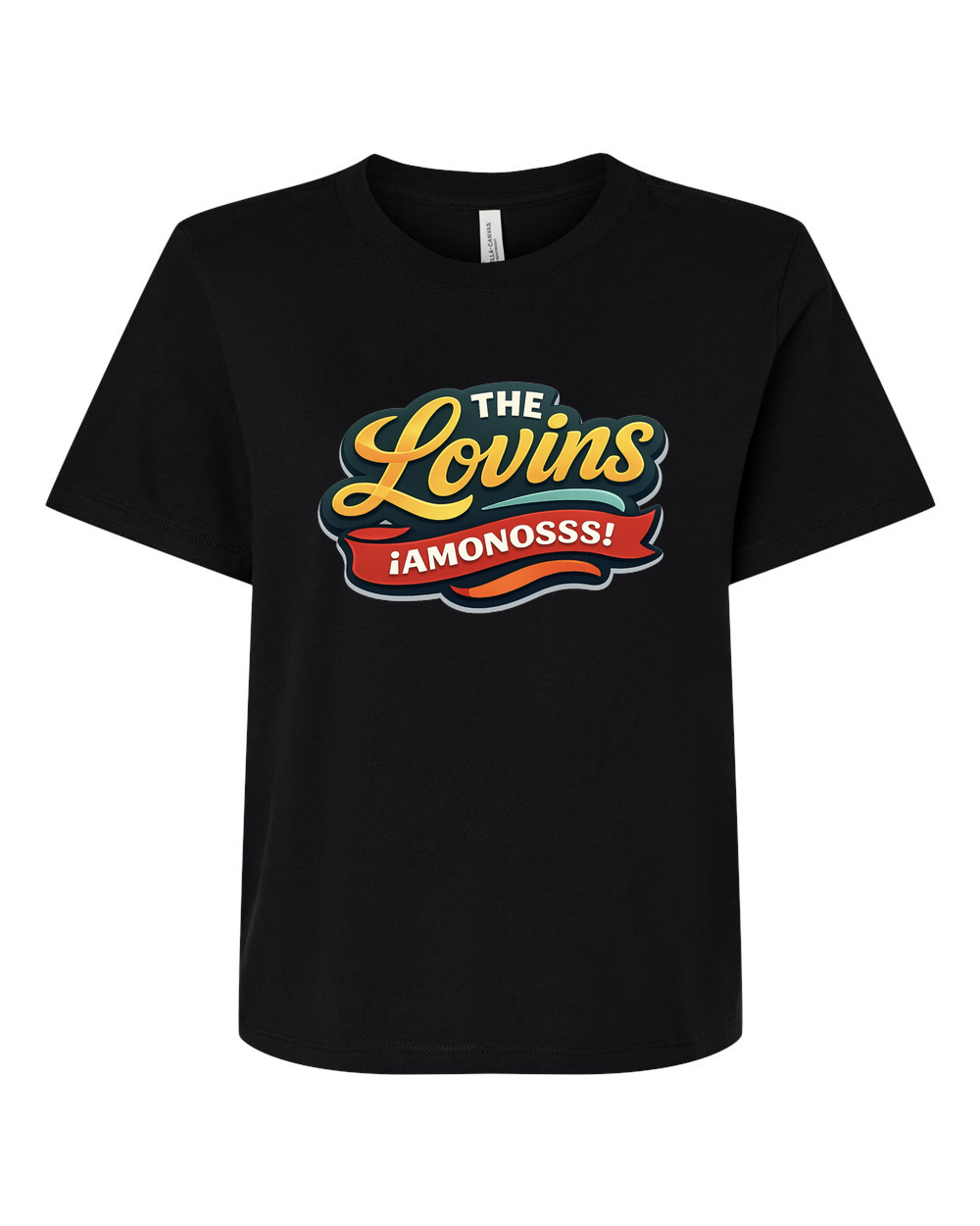 The Lovins large logo woman’s tee.