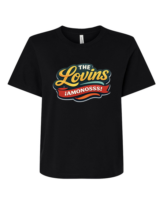 The Lovins large logo woman’s tee.